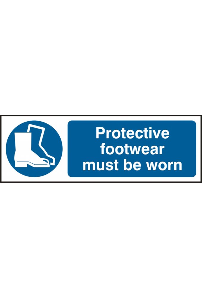 BSS11385 Protective Footwear Must Be Worn Sign PVC Version