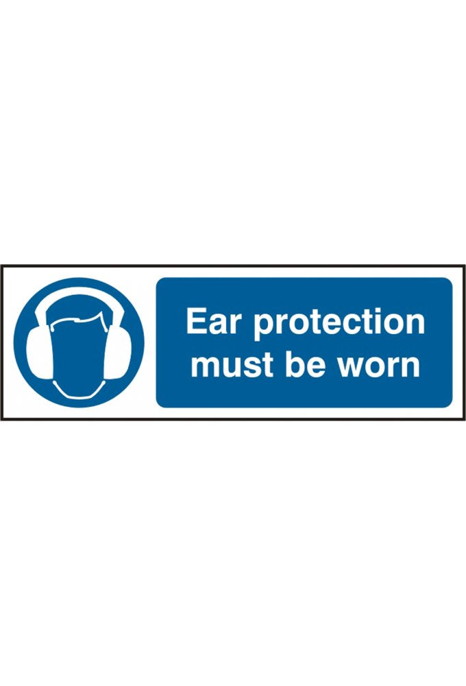 BSS11405 Ear Protection Must Be Worn Sign PVC Version