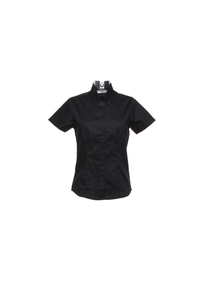 KK701 Womens Corporate Oxford Short Sleeved Blouse (Size 8 To Size 26)  7 COLOURS