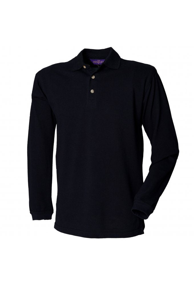 HB105 Long Sleeved Cotton Polo(Small to 2XLarge) 2 COLOURS