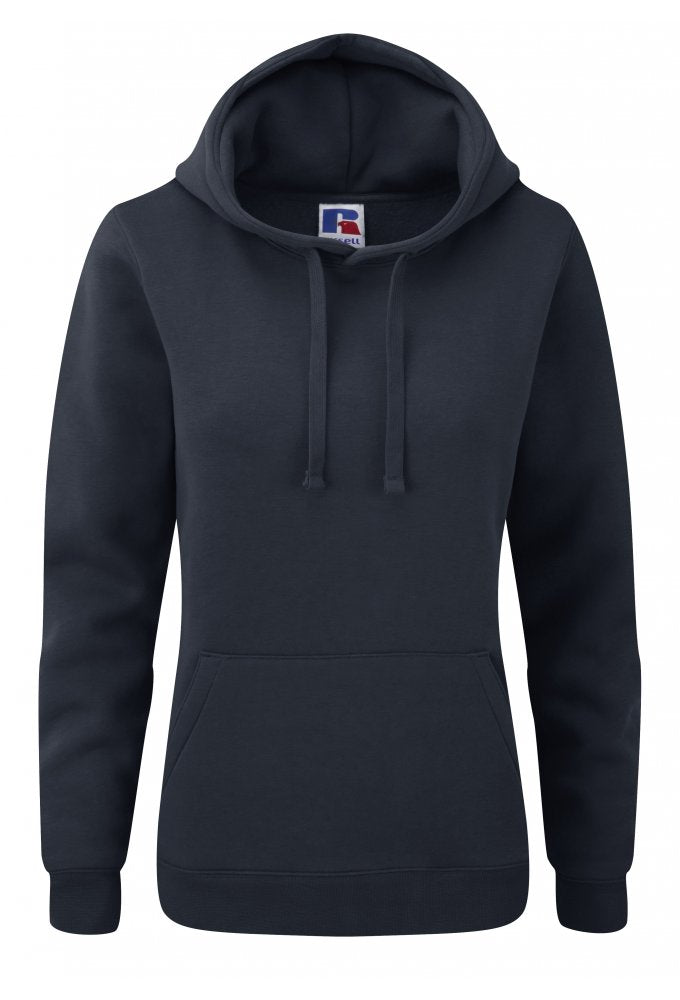 J265F Ladies Fit Medium Weight  Hooded Sweatshirt (Xsmall to XLarge) 9 COLOURS