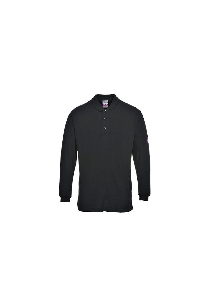 FR10 Flame-Resistant Anti Static Long Sleeved Polo Shirt (Small to 5XLarge) 3 COLOURS