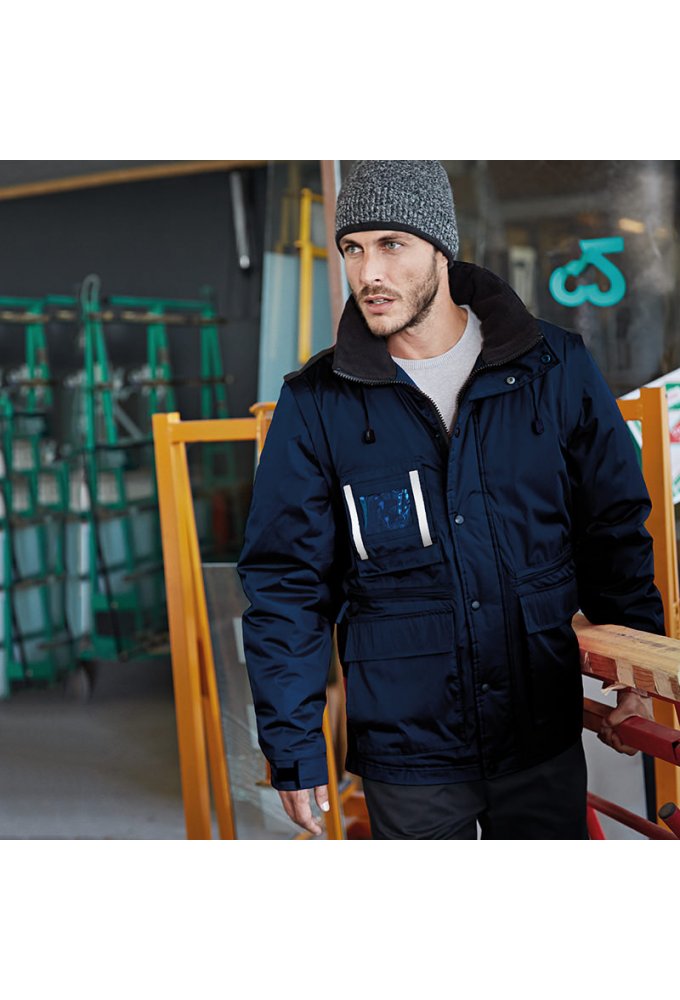 K6106 WorkWear Parka With Detachable Sleeves