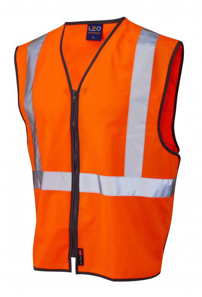 W15-O Eggesford Hi Vis Vests (Small To 6XL) RIS-3279-TOM - Railway use certified