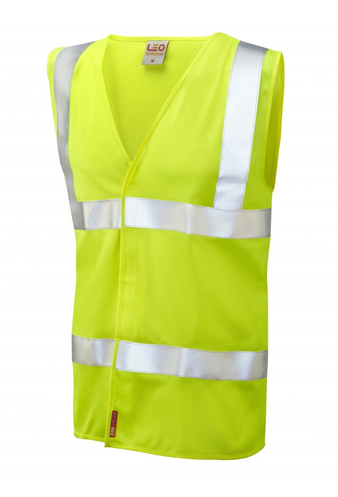 W08-Y Milford Yellow Flame Retardent Hi Vis Vests (Small To 6XL)