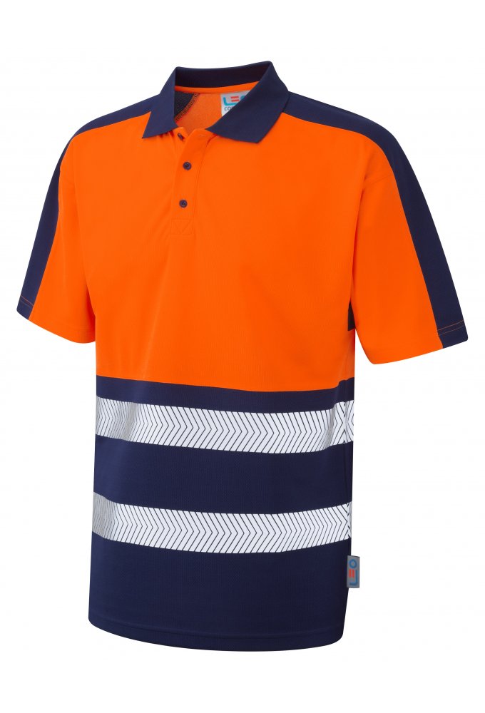 P10-O/NV Class 1 Dual Colour CoolViz Plus Polo Shirt (Small To 6XL)