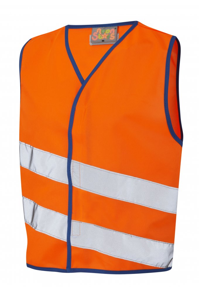 CW01-O NeonStars Childrens Orange Hi Vis Vest (3/4 To 9/11)
