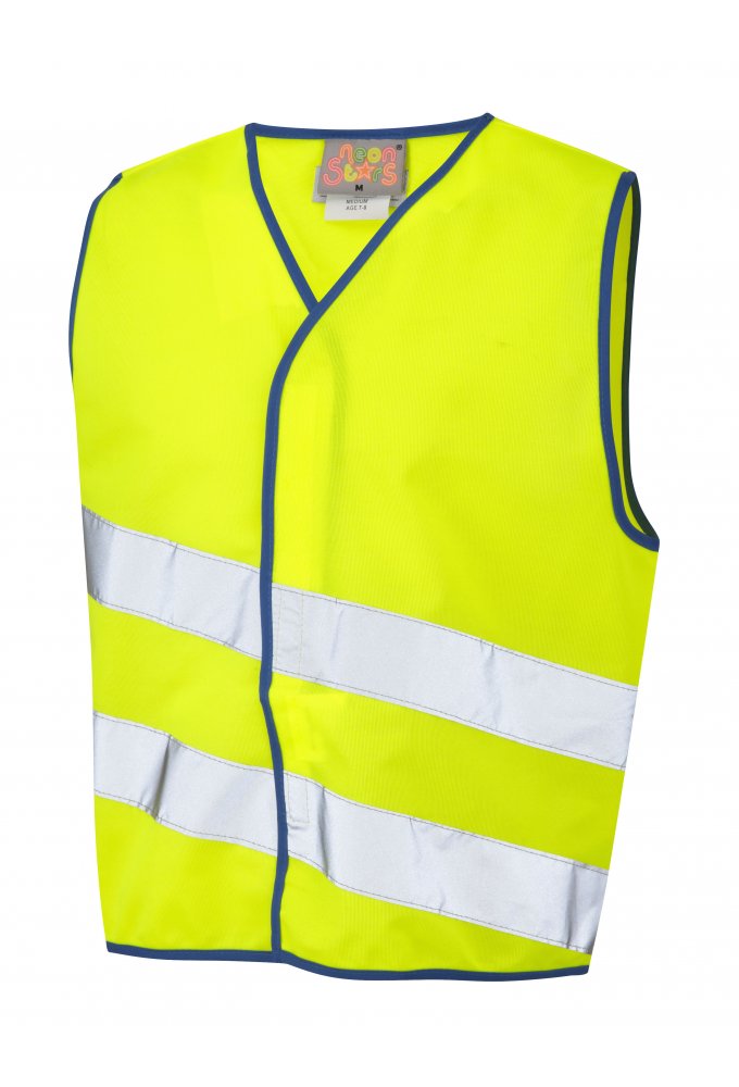 CW01-Y NeonStars Childrens yellow vis vest (3/4 To 9/11)