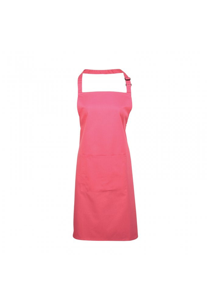 PR154 Bib Apron With Pockets (One Size)  21 Colours