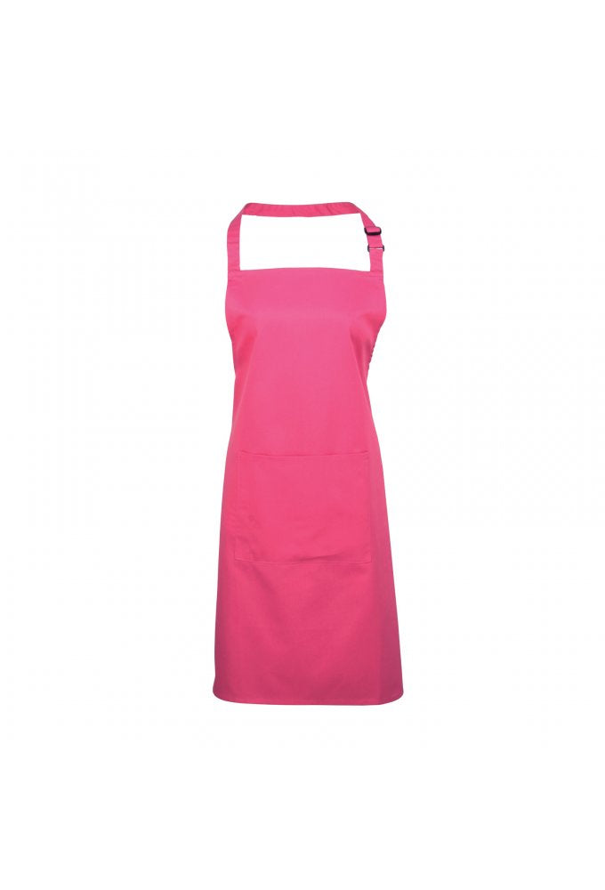PR154 Bib Apron With Pockets (One Size)  21 Colours