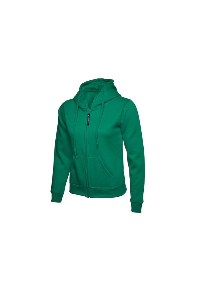 UC505 Ladies Classic Full Zip Hooded SweatShirt (XSmall to 3Xlarge) 11 COLOURS