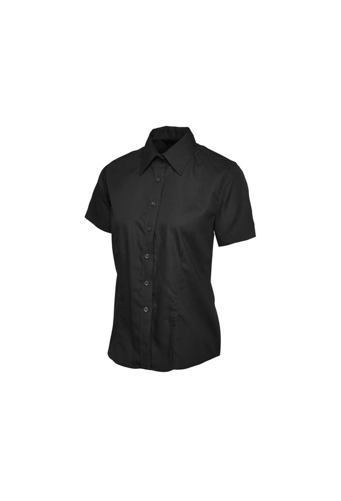 UC712 Ladies Poplin Half Sleeve Shirt (Size 8 to Size 24) 10 COLOURS