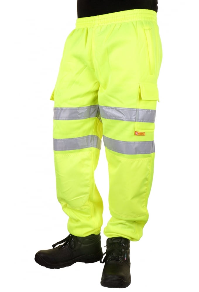 BSJ Hiviz Sweat Jog Bottoms (Small To 4XL)