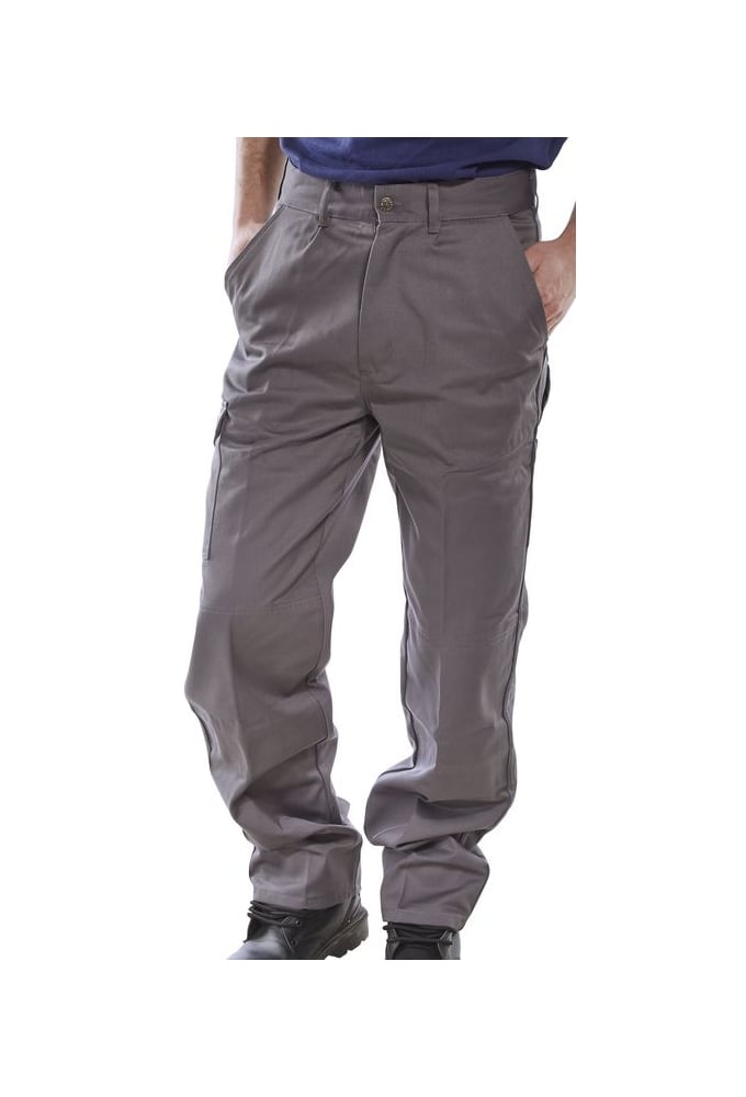 PCT9G Click Grey Heavyweight 9oz Polycotton Work Wear Trouser  (28 to 50 Waist)