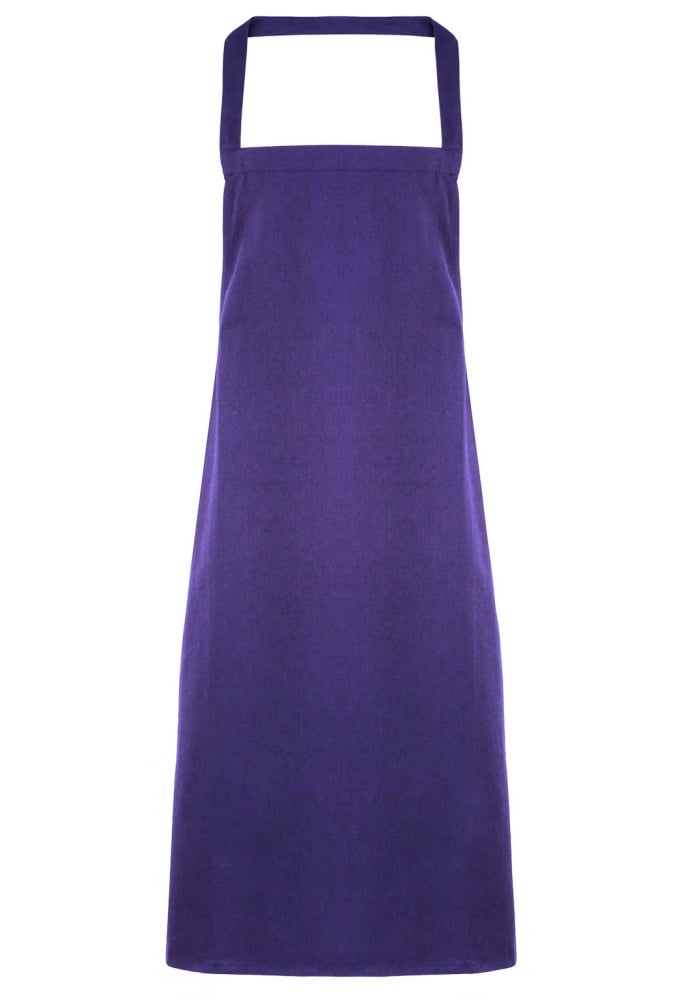 PR102 100% Cotton Organic Apron (No Pockets) ONE SIZE  11 Colours