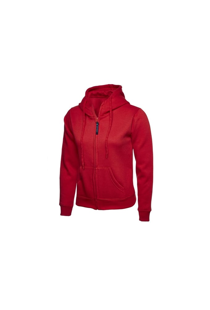 UC505 Ladies Classic Full Zip Hooded SweatShirt (XSmall to 3Xlarge) 11 COLOURS