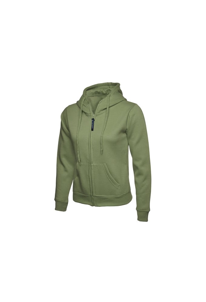 UC505 Ladies Classic Full Zip Hooded SweatShirt (XSmall to 3Xlarge) 11 COLOURS