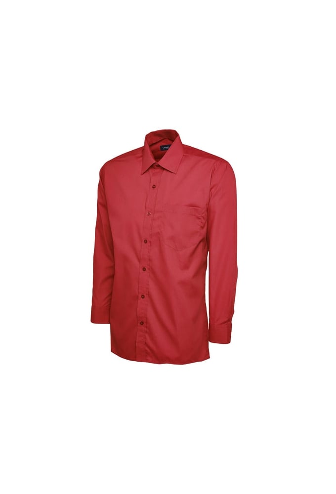 UC709 Mens Poplin Full Sleeve Shirt (Collar Size 14.5 To 19.5) 10 COLOURS