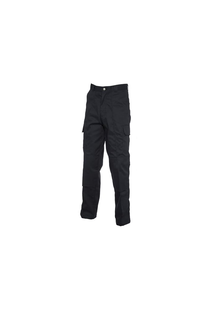 UC904 Cargo Trousers With Knee Pad Pockets Black 28 to 52 Waist) Reg and Tall Leg
