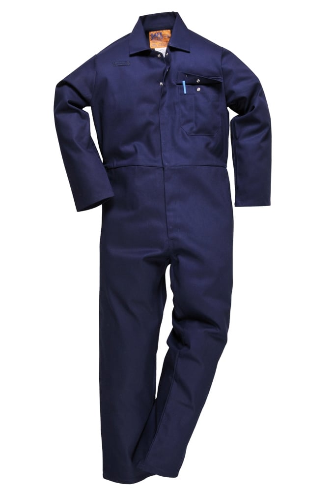 C030NV CE Safe-Welder Coverall Flame Resistant Navy (XSmall to 5XLarge)