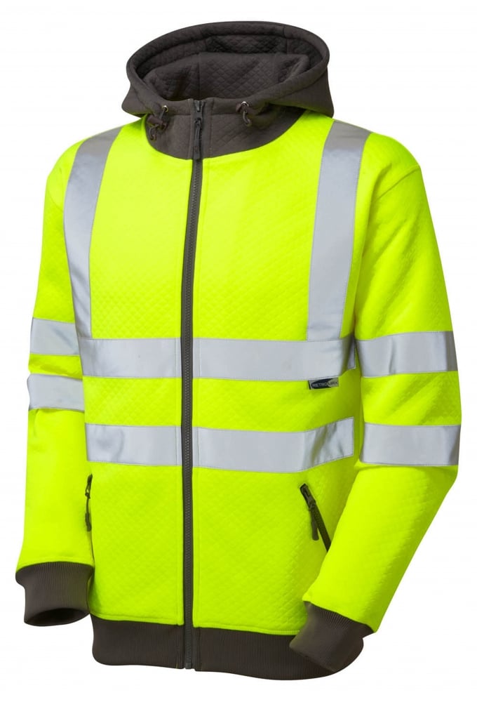 SS02-Y Class 3 Saunton Full Zip Hooded Sweatshirt (Small To 6XL)