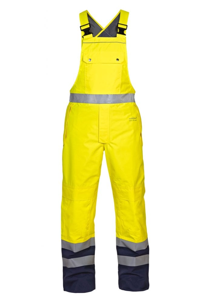 UTTING SNS HI VIS WATERPROOF BIB & BRACE (SMALL TO 2XLARGE)