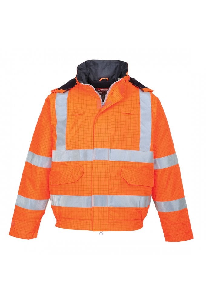 S773 Bizflame Hi Vis Flame Retardent Anti Statc Waterproof Jacket (XSmall to 4XLarge) RIS 3279 TOM