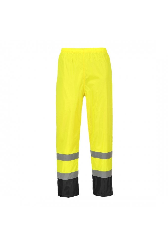 Portwest H444 Portwest Hi Vis Classic Contrast Rain Trouser (Small to 3XLarge)