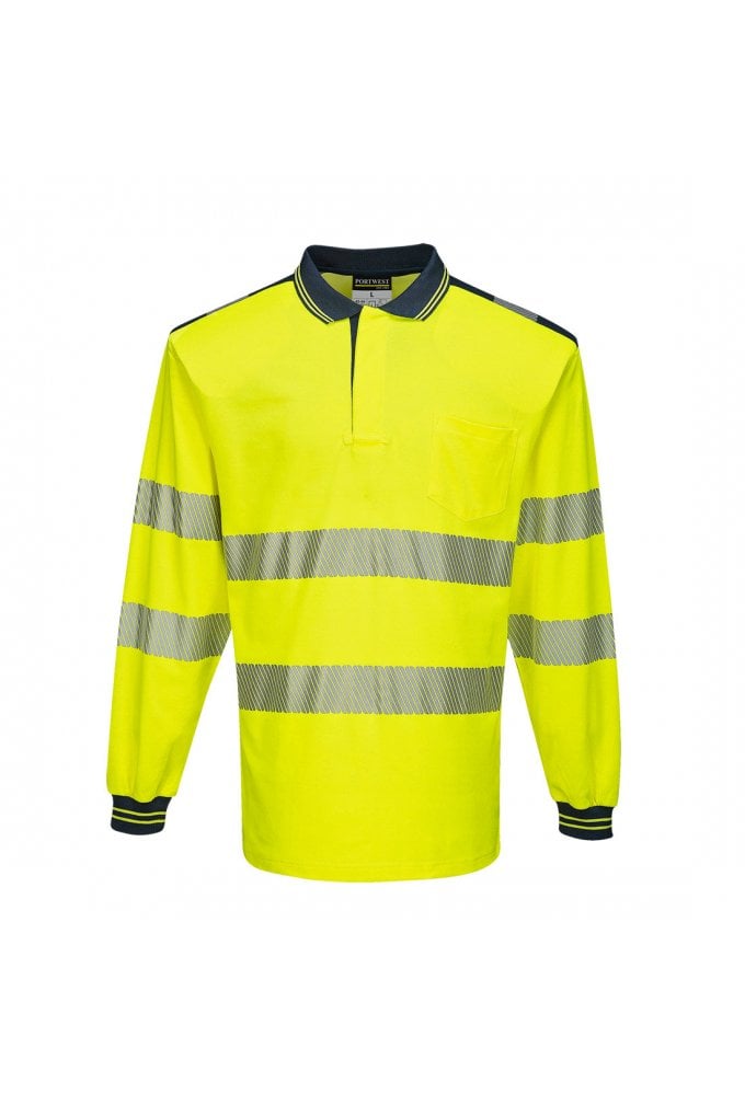 T184 - PW3 Hi-Vis Polo Shirt L/S (Small to 5XLarge) 4 COLOURS