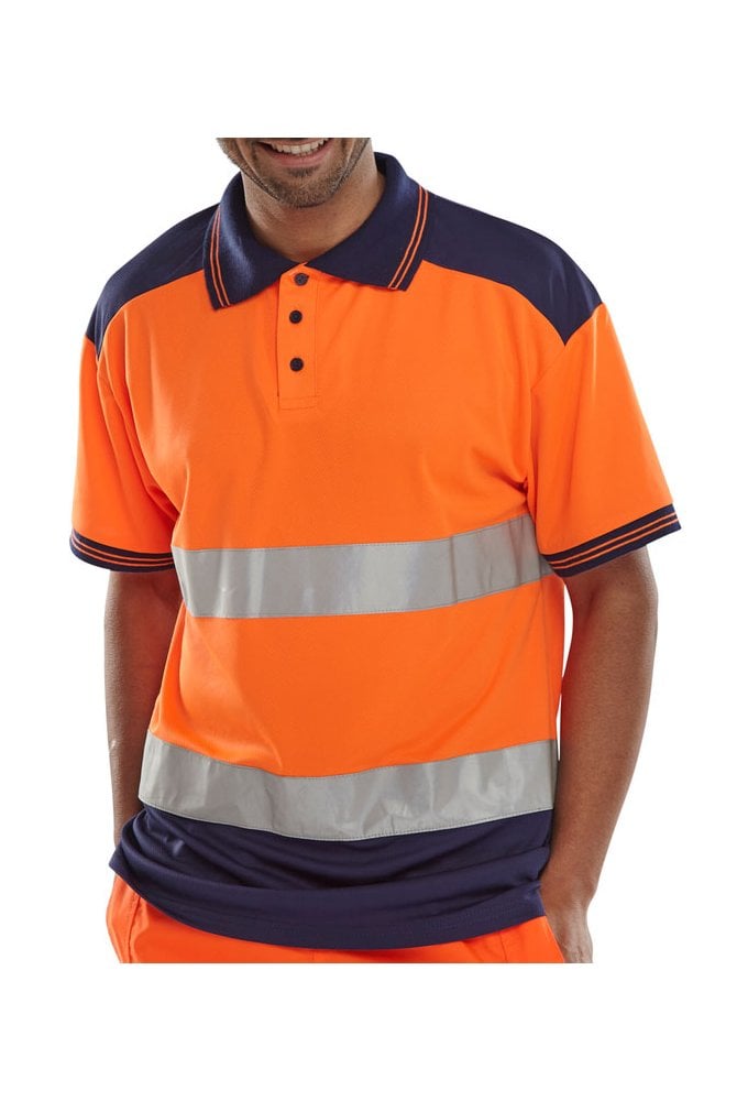 CPKSTTEN Beeswift Hi-Visibility Two Tone Polo Shirt (Small To 4XL) 2 COLOURS