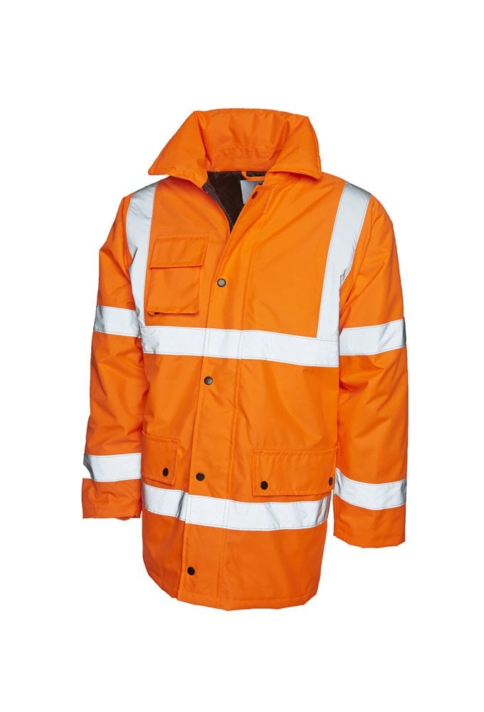 UC803 Road Safety Jacket (XSmall To 5XL) 2 COLOURS RIS 3279  Orange Only