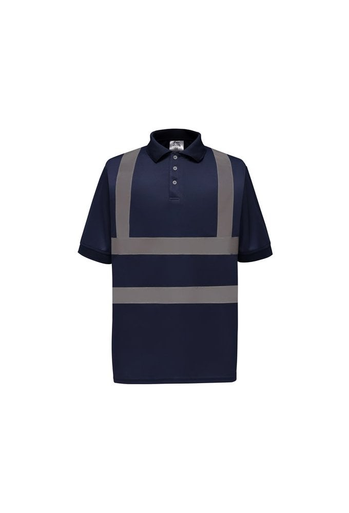 YK020 Hi-Vis Short Sleeved Polo (Small To 3XL)  4 COLOURS  RIS 3279 TOM In Orange