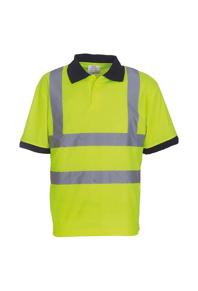 YK020 Hi-Vis Short Sleeved Polo (Small To 3XL)  4 COLOURS  RIS 3279 TOM In Orange