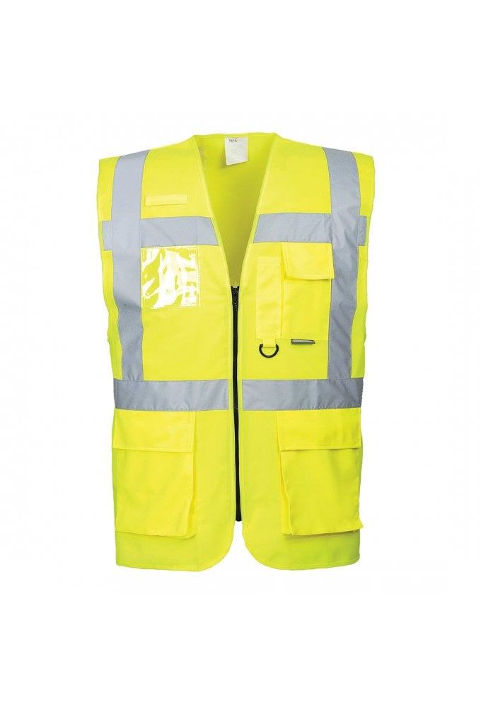 S476 Portwest Executive Hi Vis Vests (Berlin) (Small To 7XL) 2 COLOURS