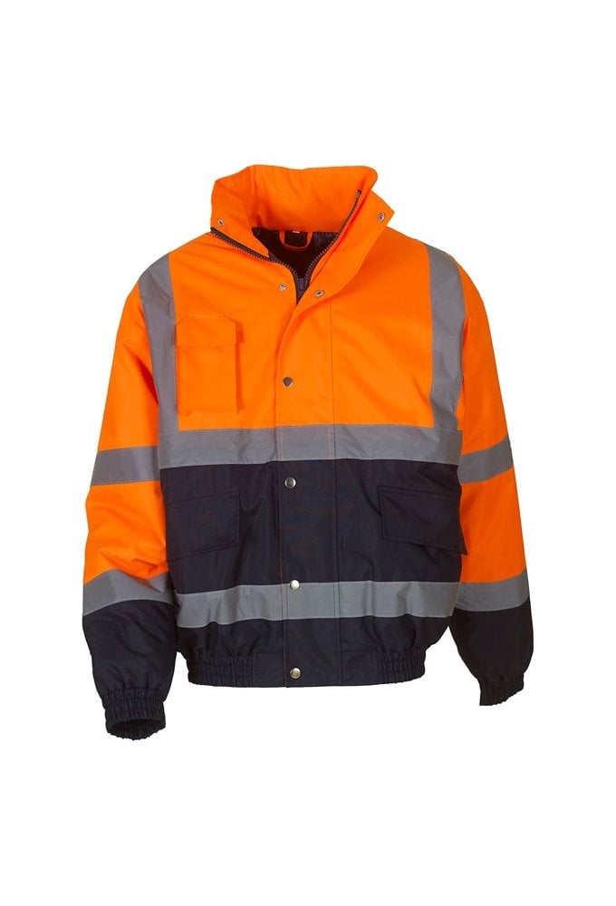 YK044 Hi-Vis 2-Tone Foul Weather Bomber Jacket (Small To 3XL) 2 COLOURS
