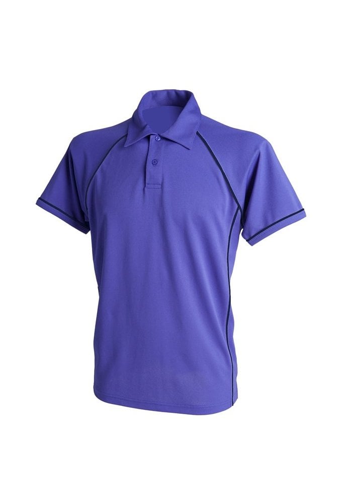 LV370 Piped Performance Polo  (XS to 3XLarge)  11 COLOURS