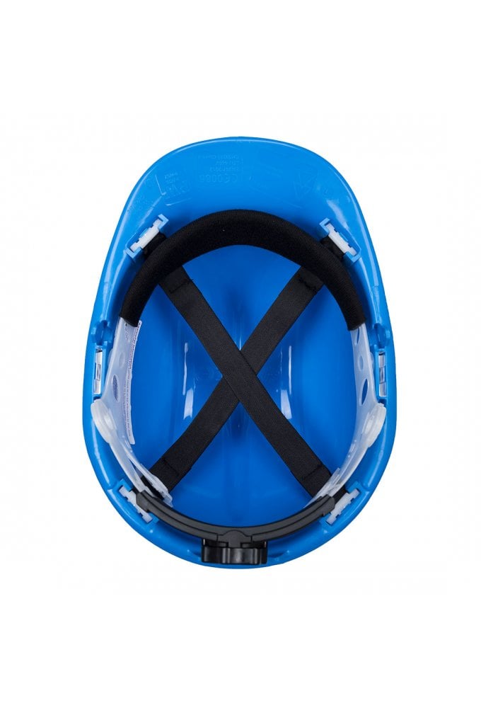 PW50 - Portwest Expertbase Slip Ratchet Safety Helmet Blue