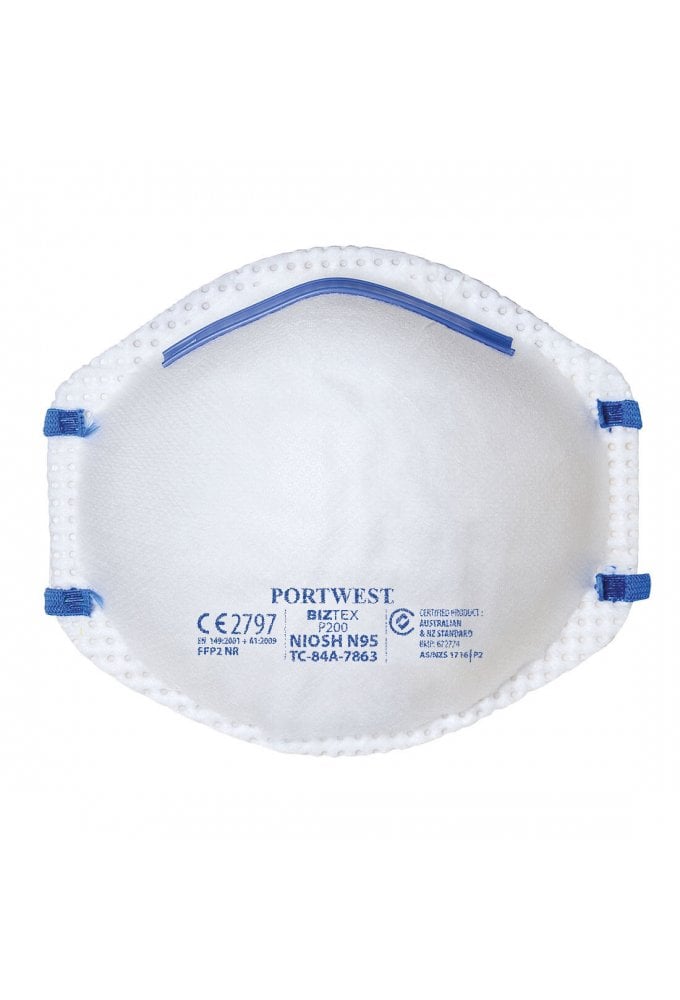 Portwest P200 Portwest FFP2 Respirator (Pack of 20) FROM £0.45