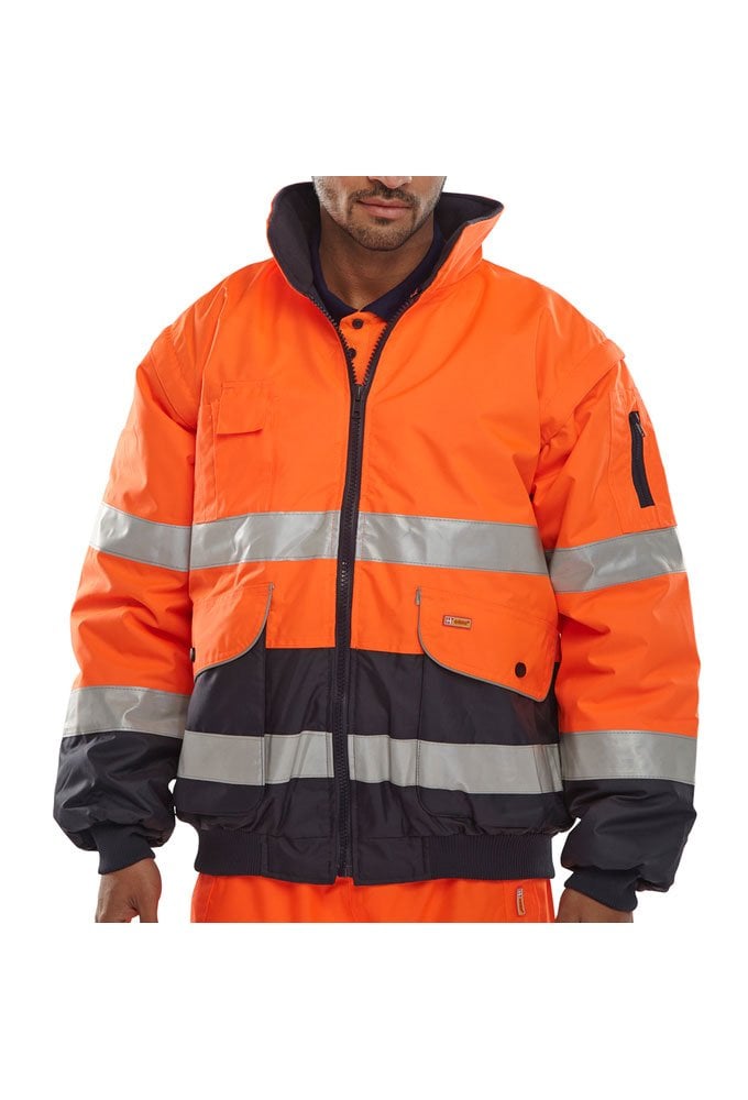 EBJ Beeswift Hi Vis Europa Bomber Jacket Two Tone (Small To 5XL) 2 COLOURS