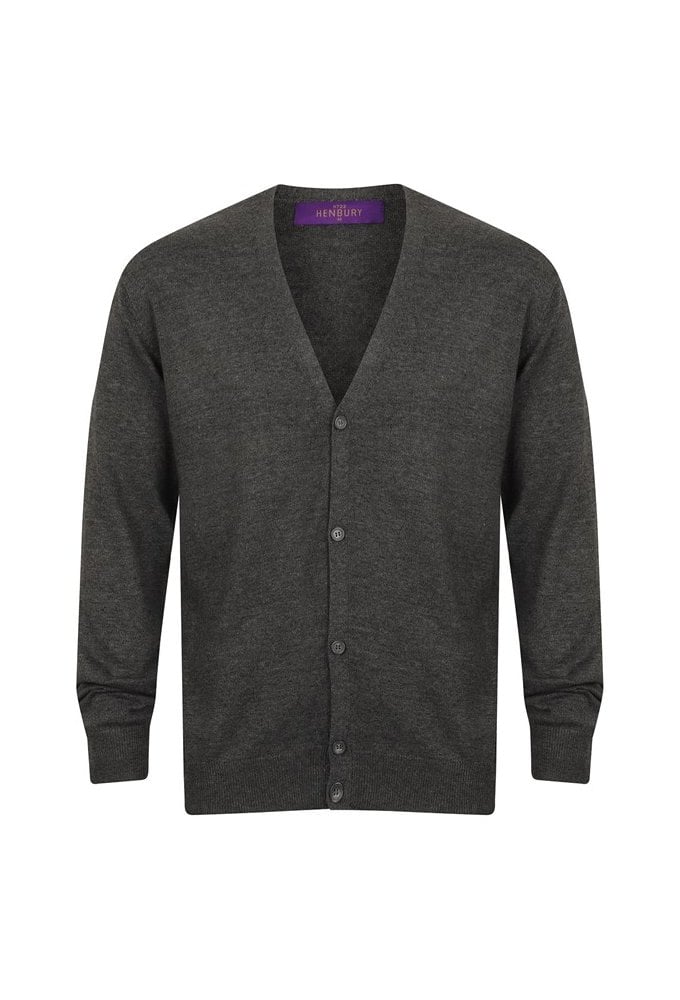 HB722 V-Button Cardigan (XSmall to 4XLarge)