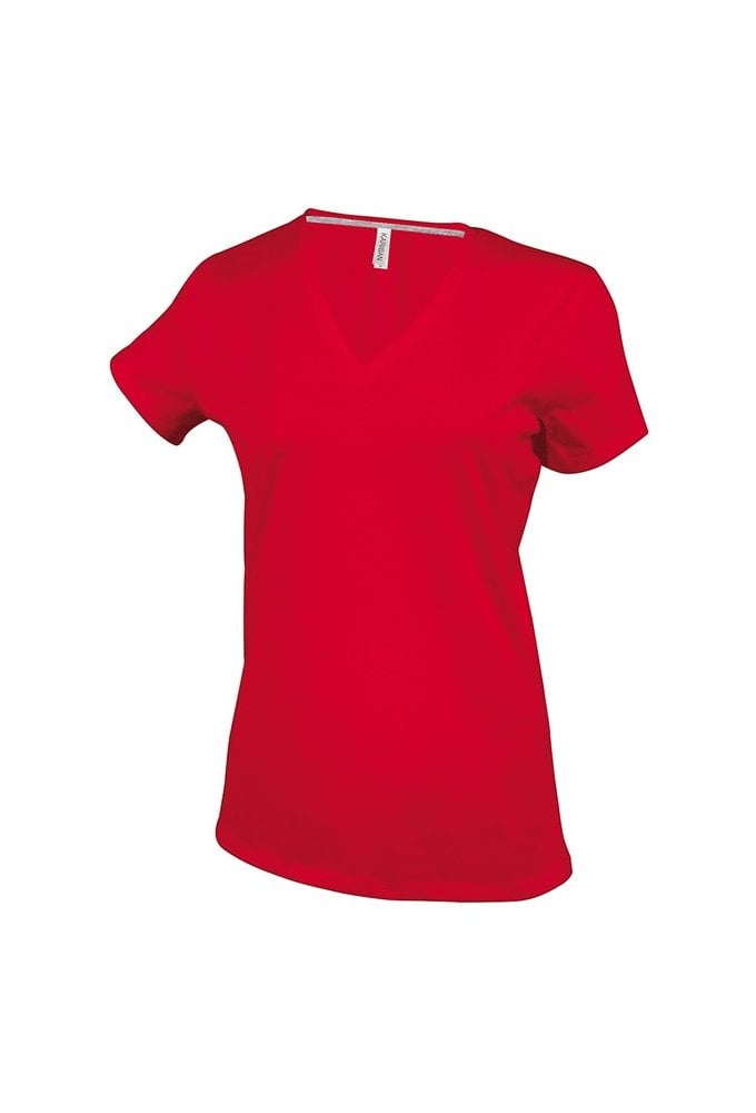 KB381 Women Short Sleeve V-Neck T-Shirt (Small To 3XL) 10 COLOURS