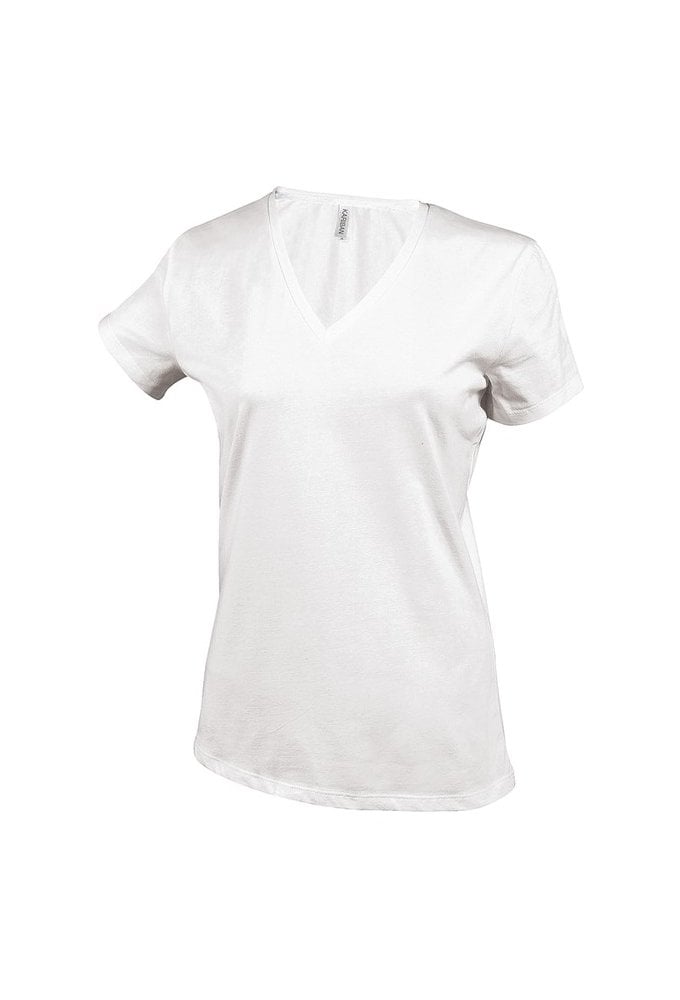 KB381 Women Short Sleeve V-Neck T-Shirt (Small To 3XL) 10 COLOURS