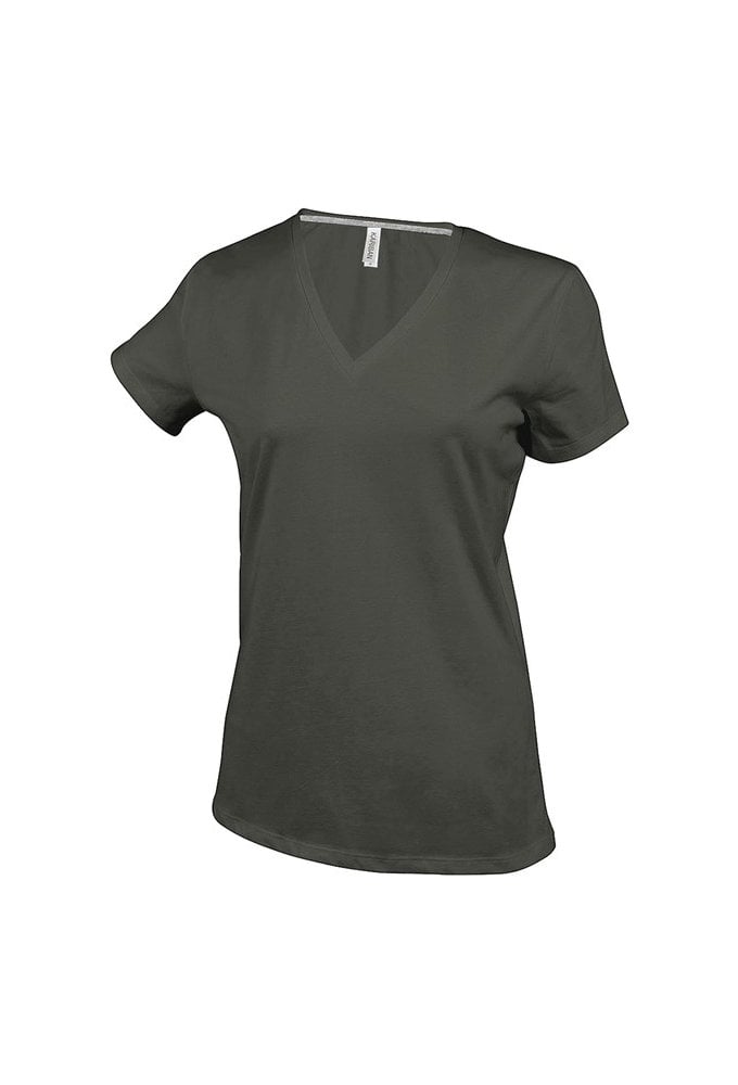 KB381 Women Short Sleeve V-Neck T-Shirt (Small To 3XL) 10 COLOURS