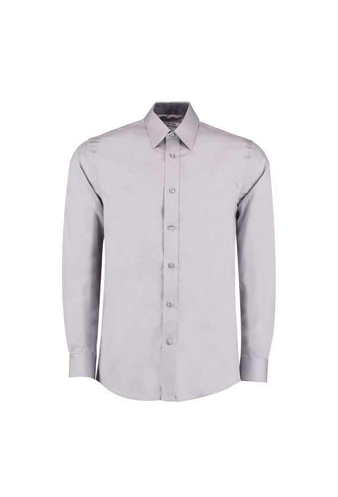 KK189 Contrast Premium Oxford Long Sleeved Shirt  (S To 2XL)  2 COLOURS