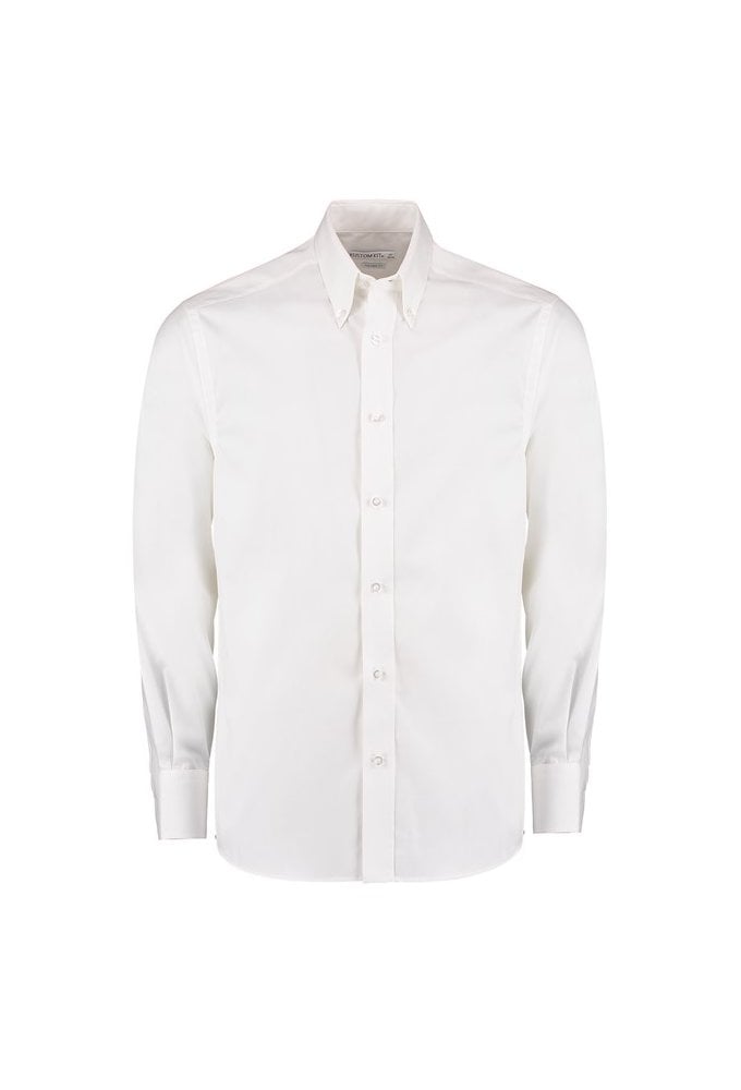 KK188 Premium Long Sleeved Oxford Shirt TaIlored Fit (Collar Size 14.5 To 19.5)  3 COLOURS