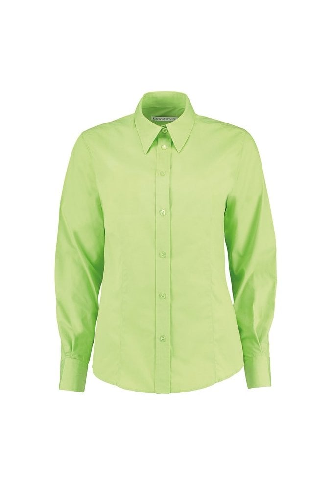 KK729 Womens WorkForce Long Sleeved Blouse (Size 8 To 24)  3 COLOURS