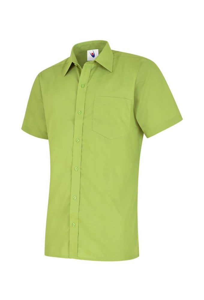 UC710 Mens Poplin Half Sleeve Shirt  (Collar Size 14.5 To 19.5)  10 COLOURS