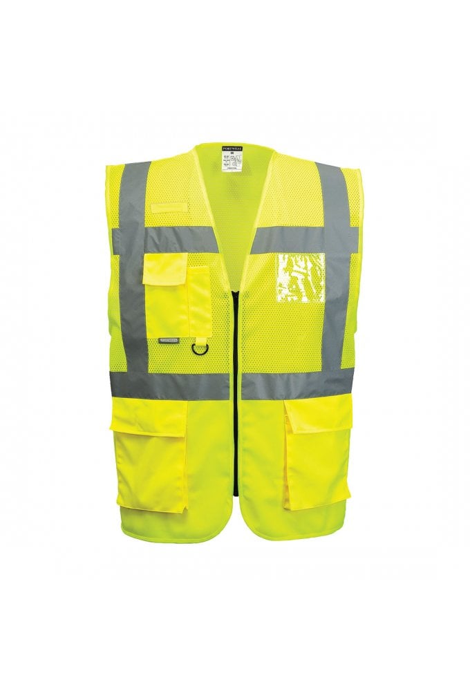 C496 Portwest Executive Hi Vis Vests (Madrid) (Small To 3XL) 2 COLOURS