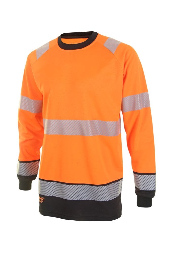 HVTT005 Hi Vis Two Tone Long Sleeved T Shirt (Small to 4XLARGE) 2 COLOURS