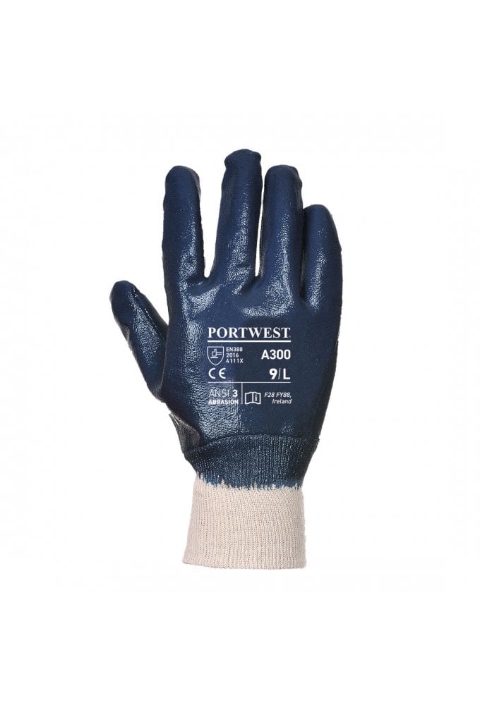 A300 Portwest Nitrile Knit wrist (in Packs of 12 )